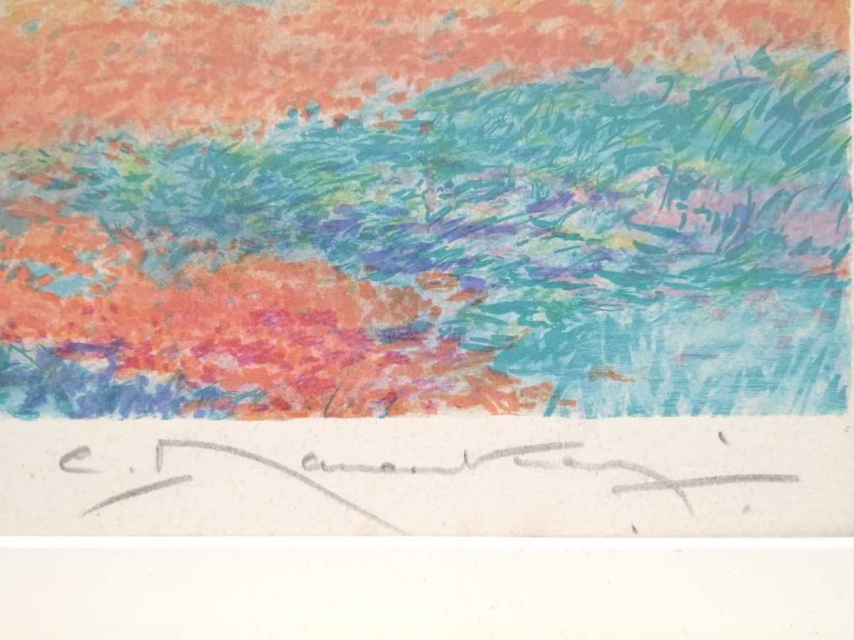 真作 リトグラフ/クロード・マヌキアン/風景画 EA 41/250 直筆サイン