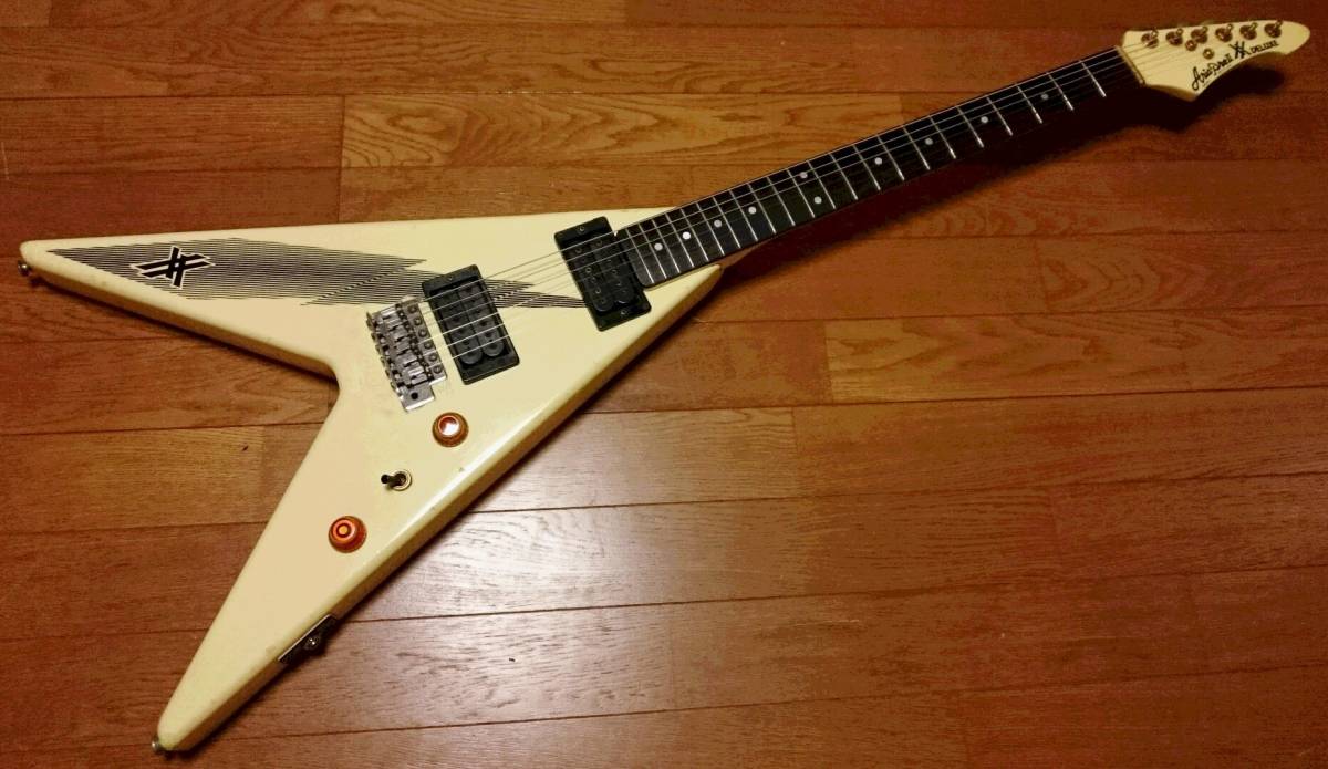 AriaProⅡ XX DELUXE フライングV ホワイト / アリア Flying V 日本製