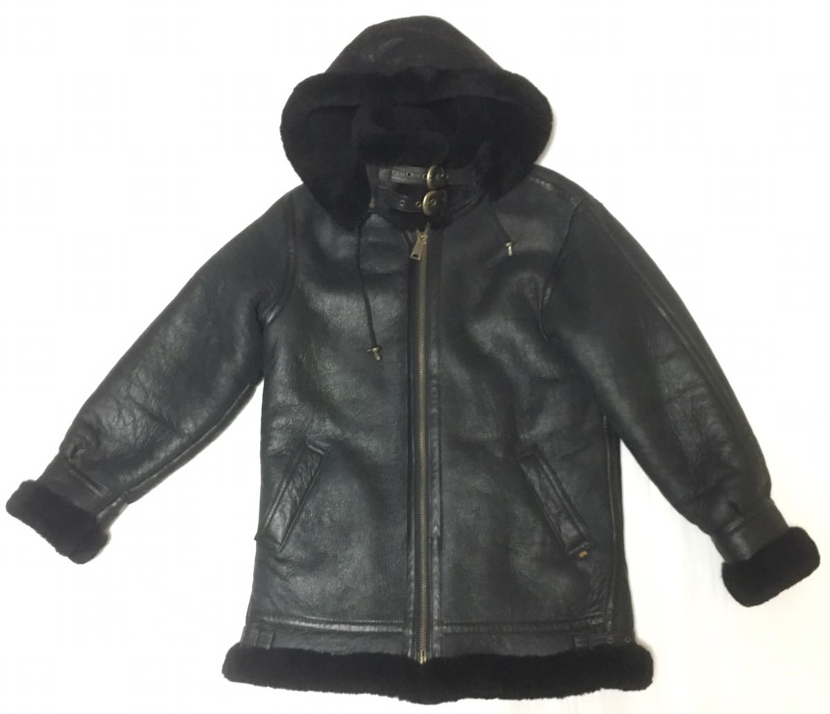 美品 ( ALPHA アルファ ) 希少 レア 上質 本革 ラムレザー ムートン