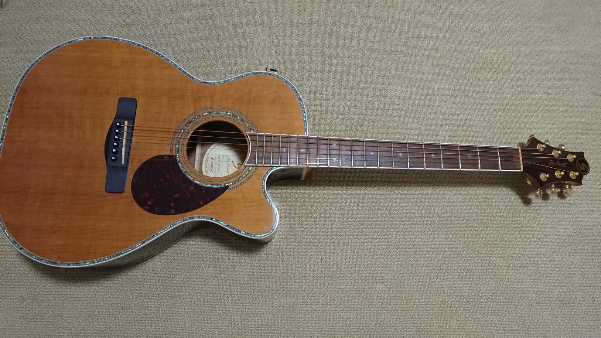 Greg Bennett OM-8CE 中古 鳴ります。 単板トップ&ローズウッド 綺麗