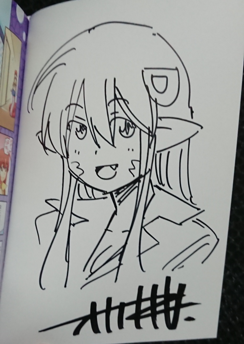 モンスター娘のいる日常 オカヤド サイン入り アクリルボード