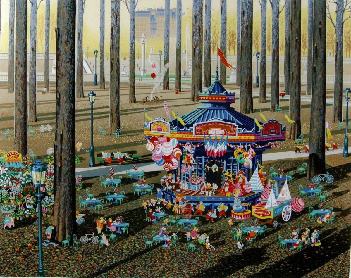 ☆ ヒロ・ヤマガタ ◇ シルクスクリーン ◇ アコーディオンプレーヤー