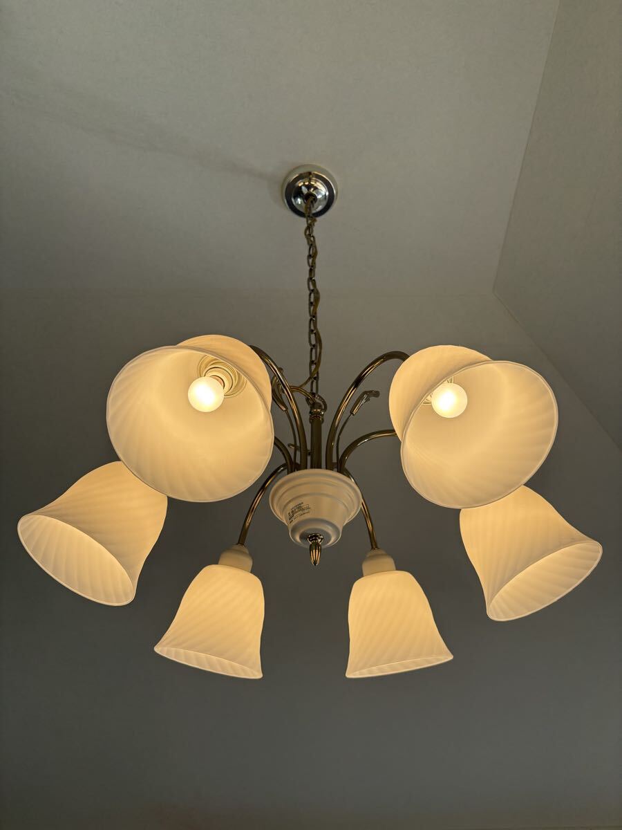 KOIZUMI コイズミ ヴィンテージ 6灯 シャンデリア アンティーク調 洋風