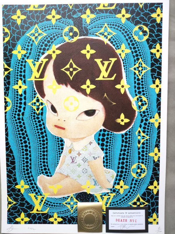 DEATH NYC 世界限定100枚 現代アートポスター 奈良美智 ヴィトン Yahoo