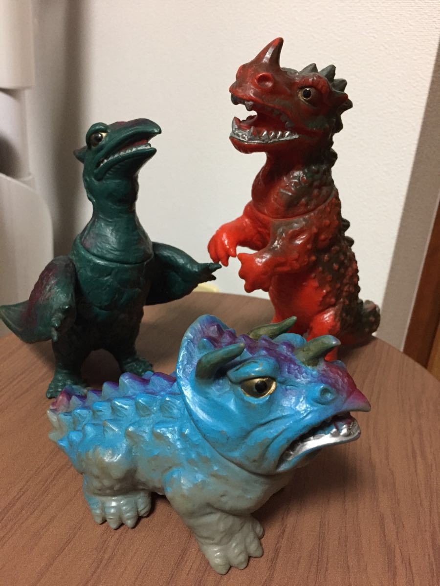 希少】当時物 三浦トーイ トリケラン パチ怪獣 パチソフビマルサン