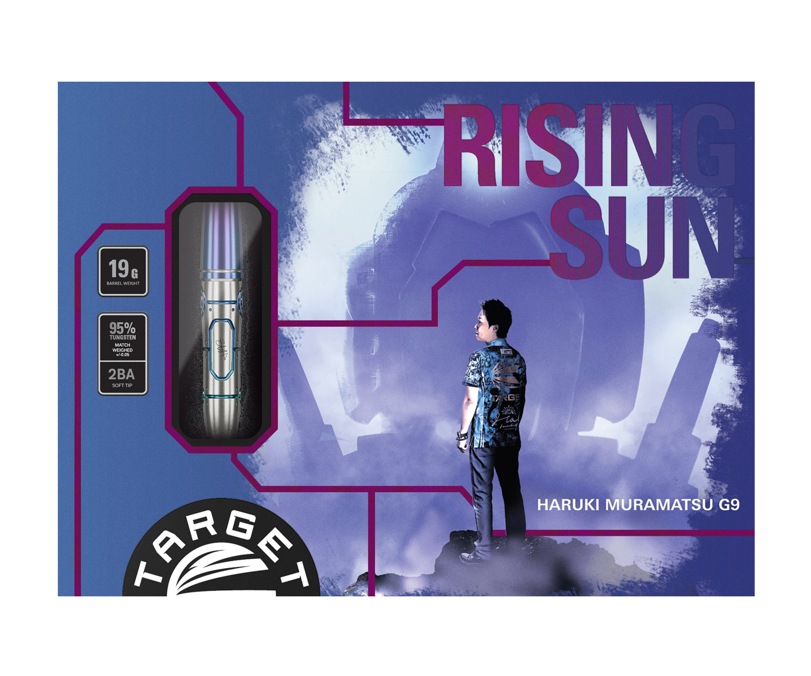 TARGET RISING SUN G9 NO GROOVE 2BA | Exclamation Darts Shop