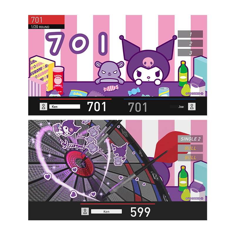 Sanrio characters ダーツセット with DARTSLIVE CARD