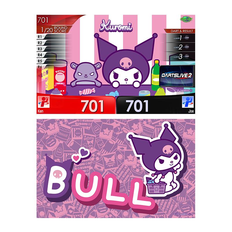 Sanrio characters ダーツセット with DARTSLIVE CARD