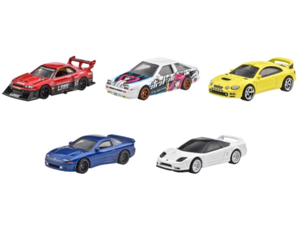 日本のスポーツ・レーシングカー5台をミニカーに ホットウィール