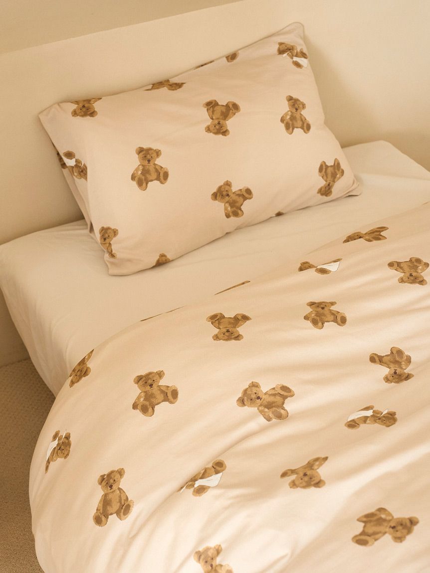 Sleep】ベア柄2点セット（セミダブル）(寝具セット)｜ルームウェア
