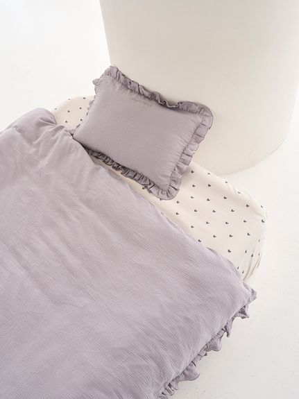 Sleep】ダブルガーゼフリル2点セット（セミダブル）(寝具セット
