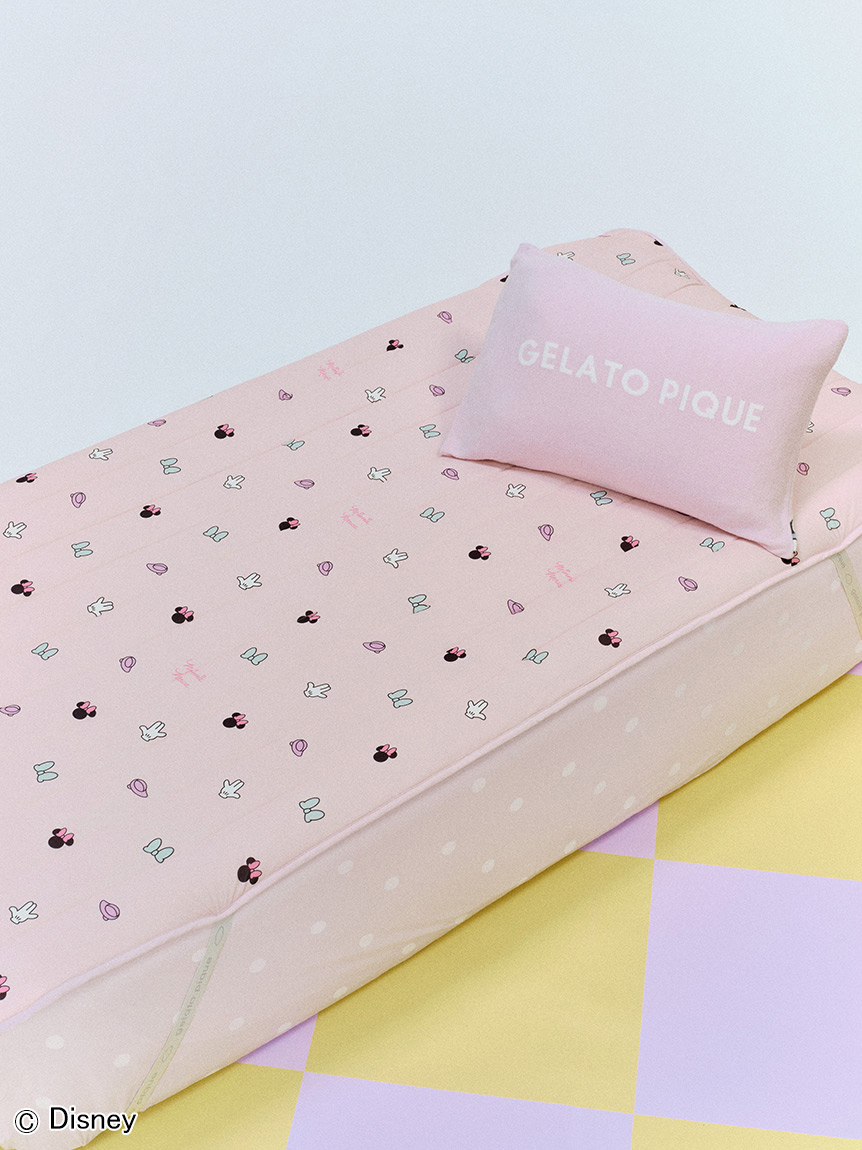 Sleep】Mickey&Minnie / 接触冷感プリント敷きパッド（シングル