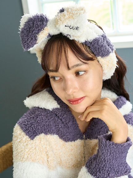 ジェラート3ボーダーヘアバンド(ヘアアクセサリー)｜ルームウェア