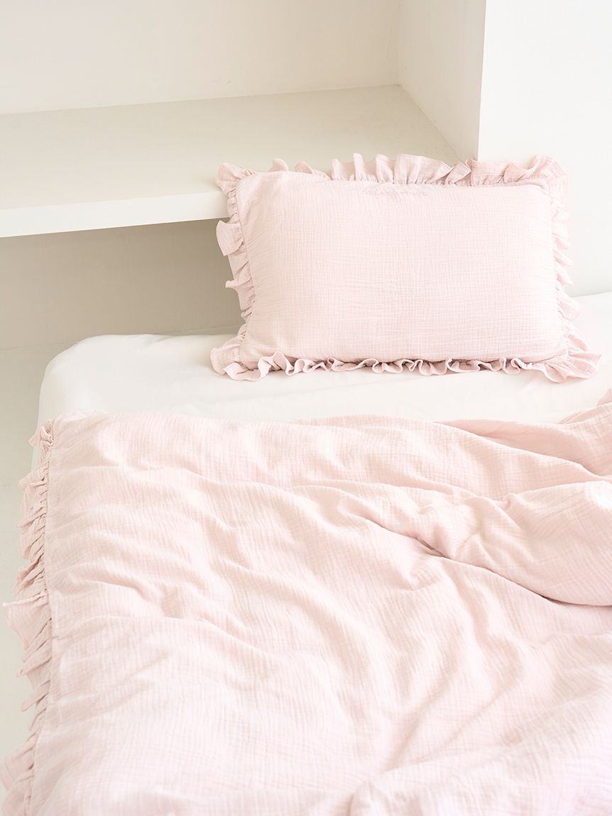 Sleep】ダブルガーゼフリル2点セット（セミダブル）(寝具セット