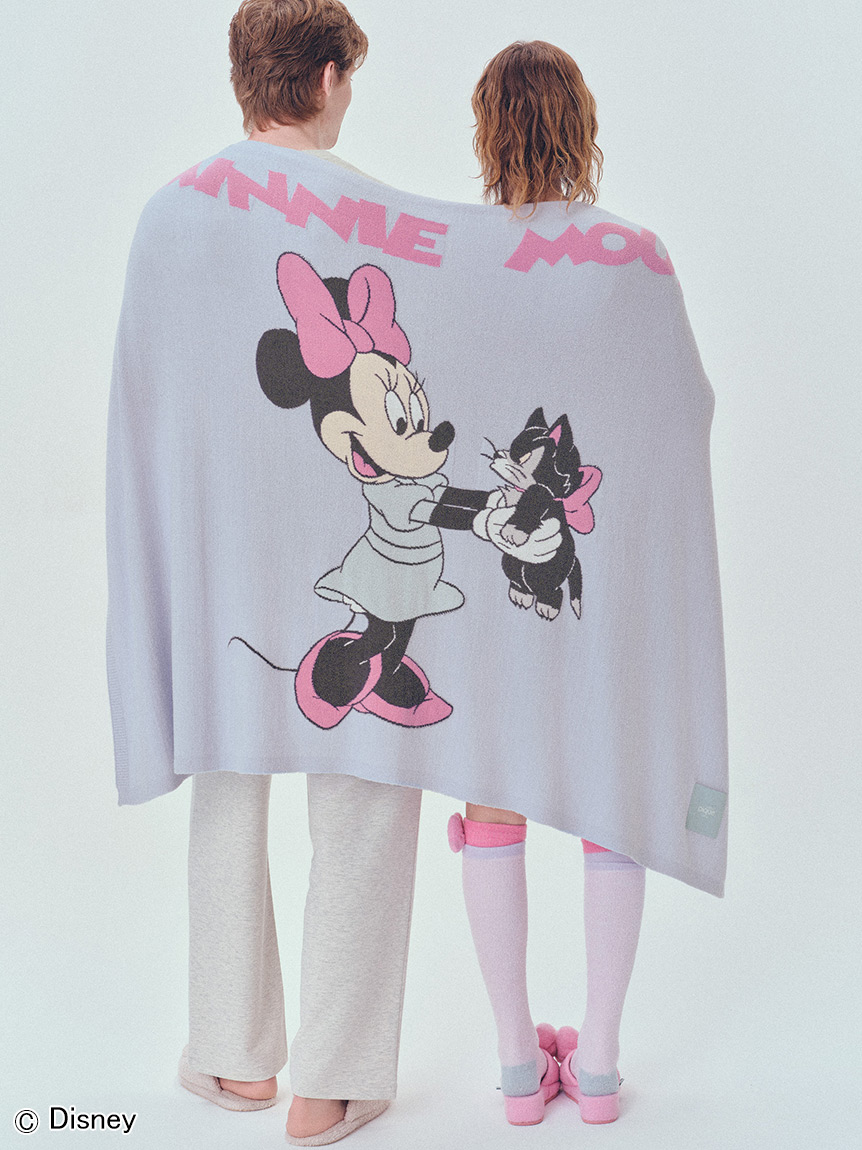 Sleep】Mickey&Minnie / ジャガードハーフケット(ブランケット