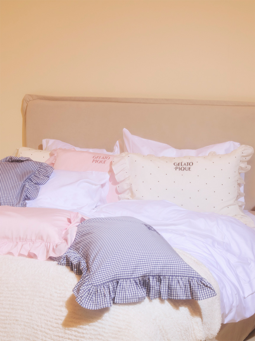 WhiteDay】【Sleep】パッケージ付き3柄フリルピローケース(枕カバー