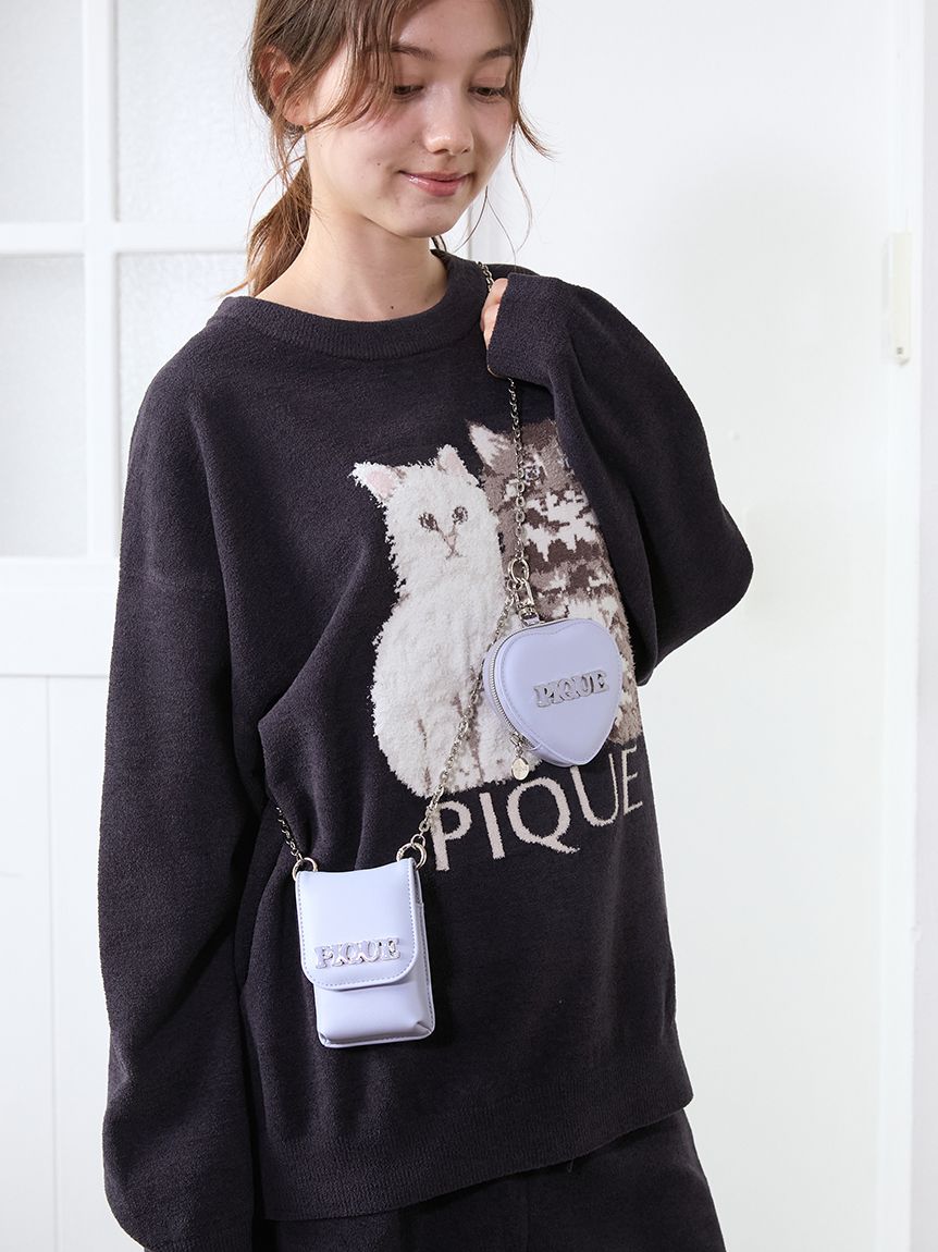 ツインキャットジャガードプルオーバー(ニットプルオーバー)｜ルーム