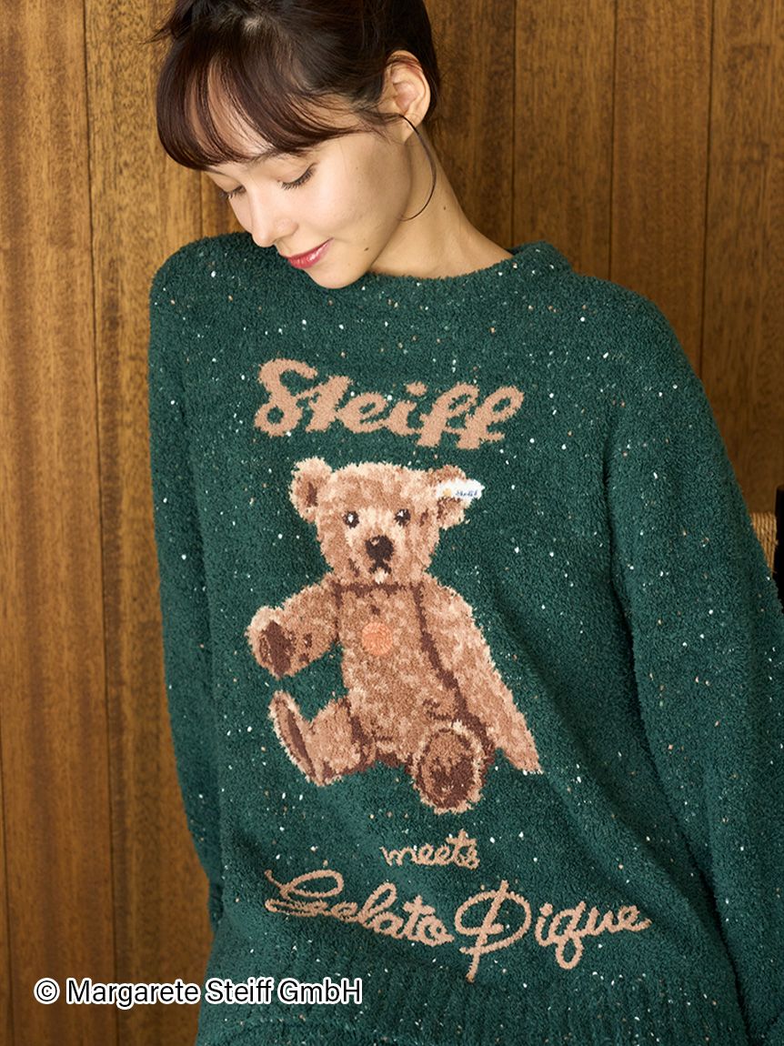 Steiff】パウダーネップジャガードプルオーバー(ニットプルオーバー