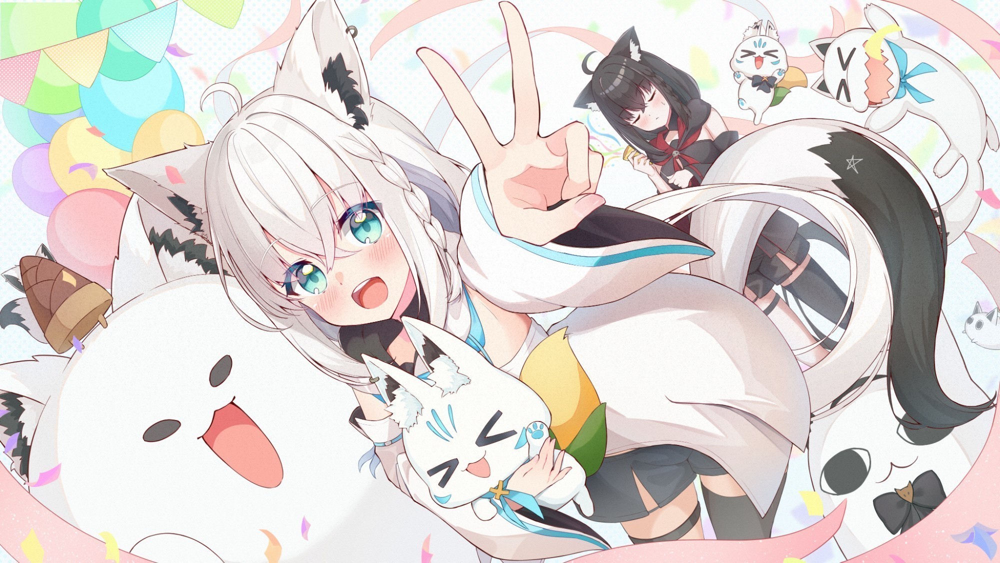 白上フブキ2024誕生日イラスト - GENSEKI