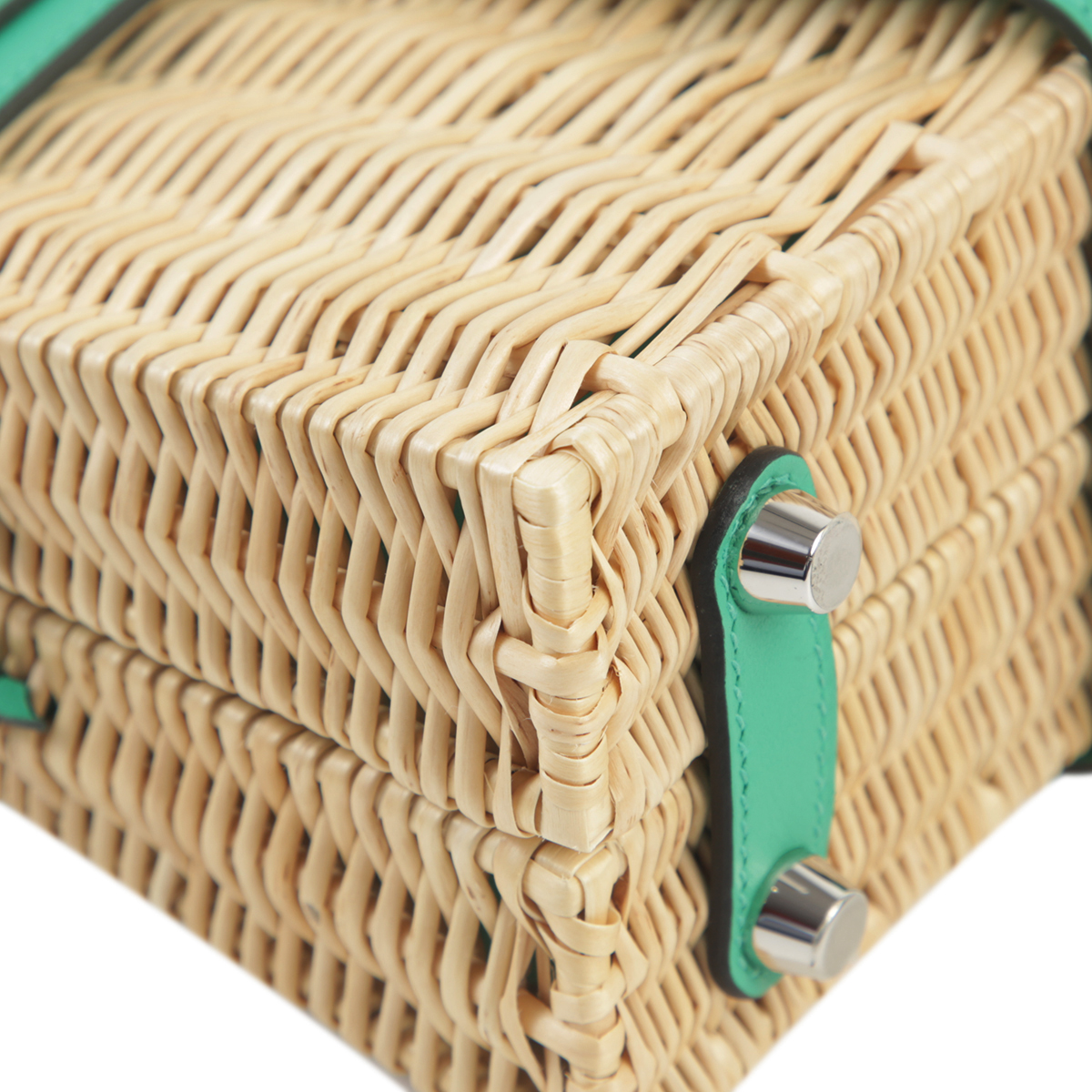 Unused ( Rank NS ) HERMÈS Limited Edition Kelly Picnic Mini Vert