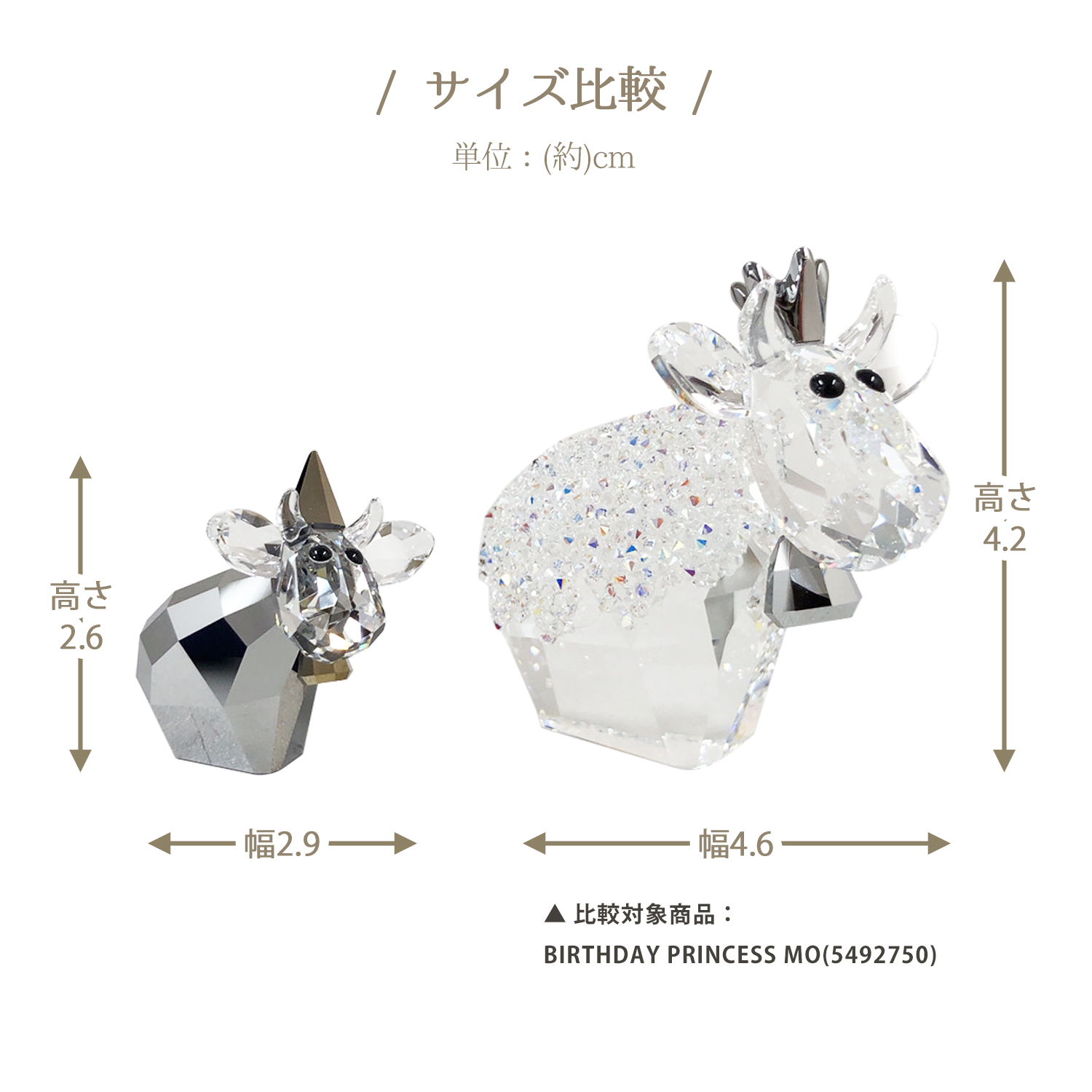 スワロフスキー SWAROVSKI クリスタルフィギュア BIRTHDAY PRINCESS MO