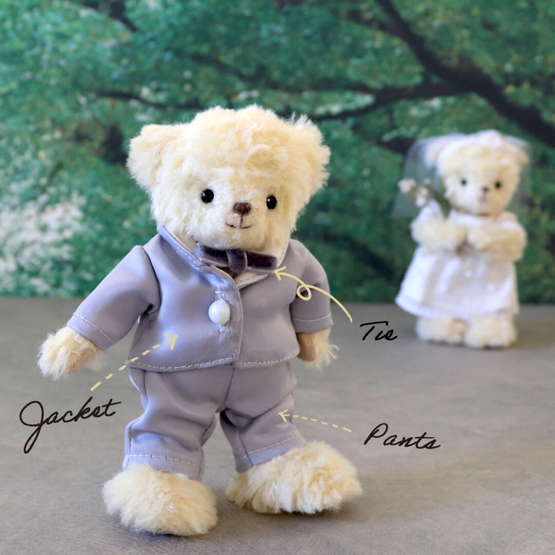 6点までメール便可] ぬいぐるみ用 ウェディング コスチューム ぬい服