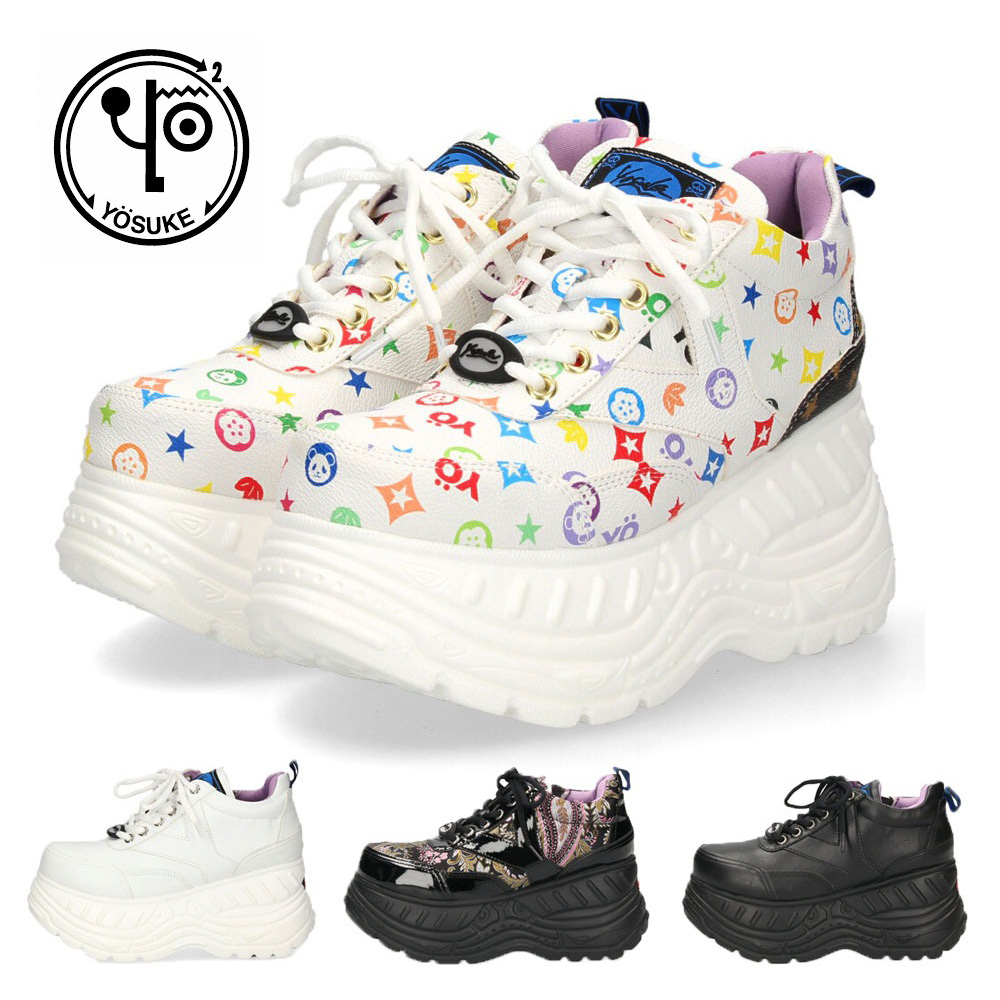 ヨースケ 厚底スニーカー レディース YOSUKE 4460003 レースアップ
