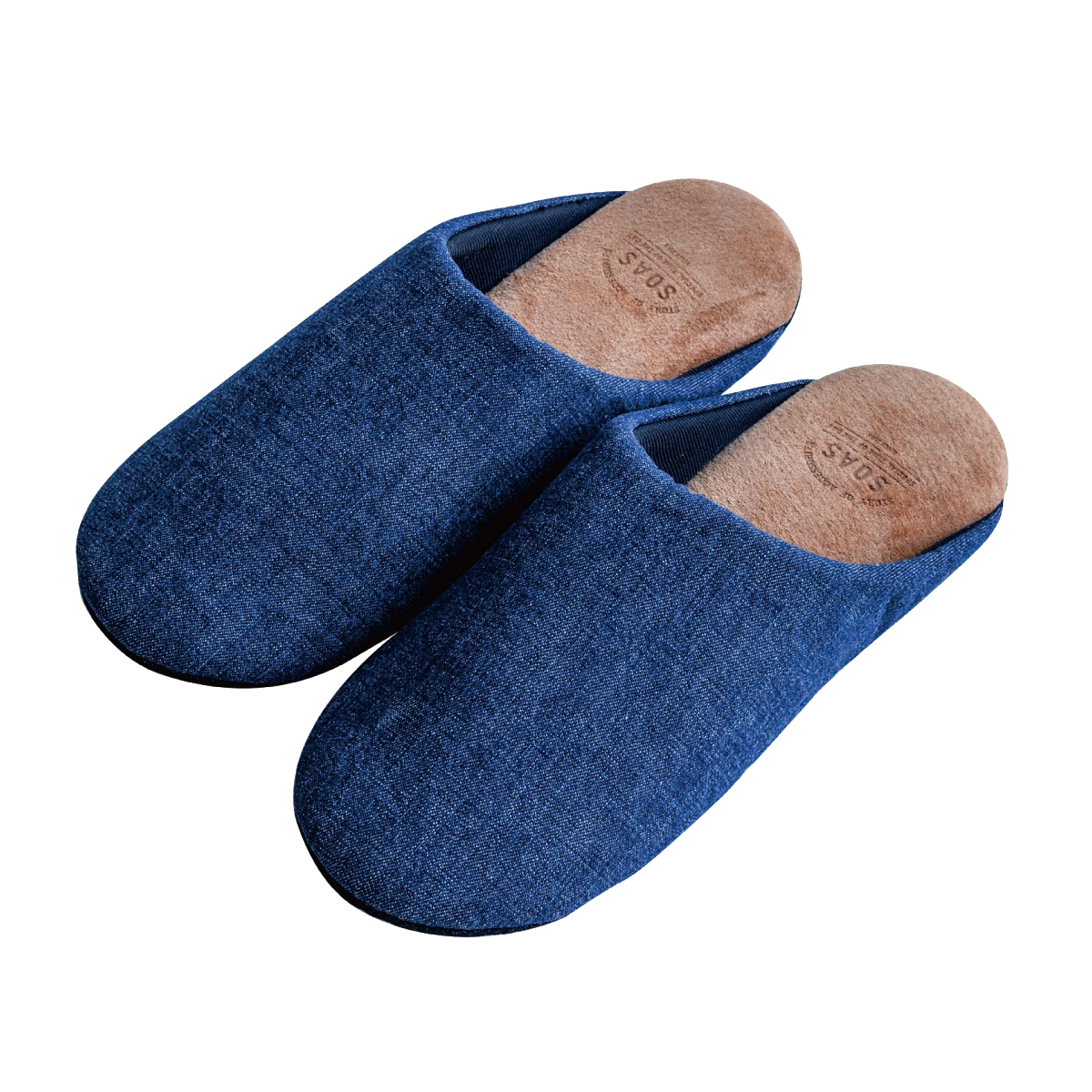 児島デニム 低反発ルームシューズ ナチュラル スリッパ 参観日 室内