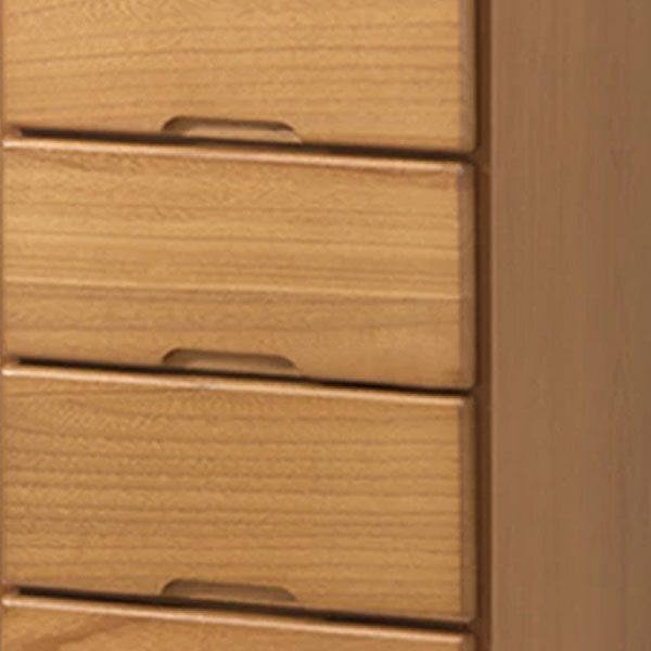 木製チェスト 7段 引き出し タイル付き 完成品 天然木 桐無垢材