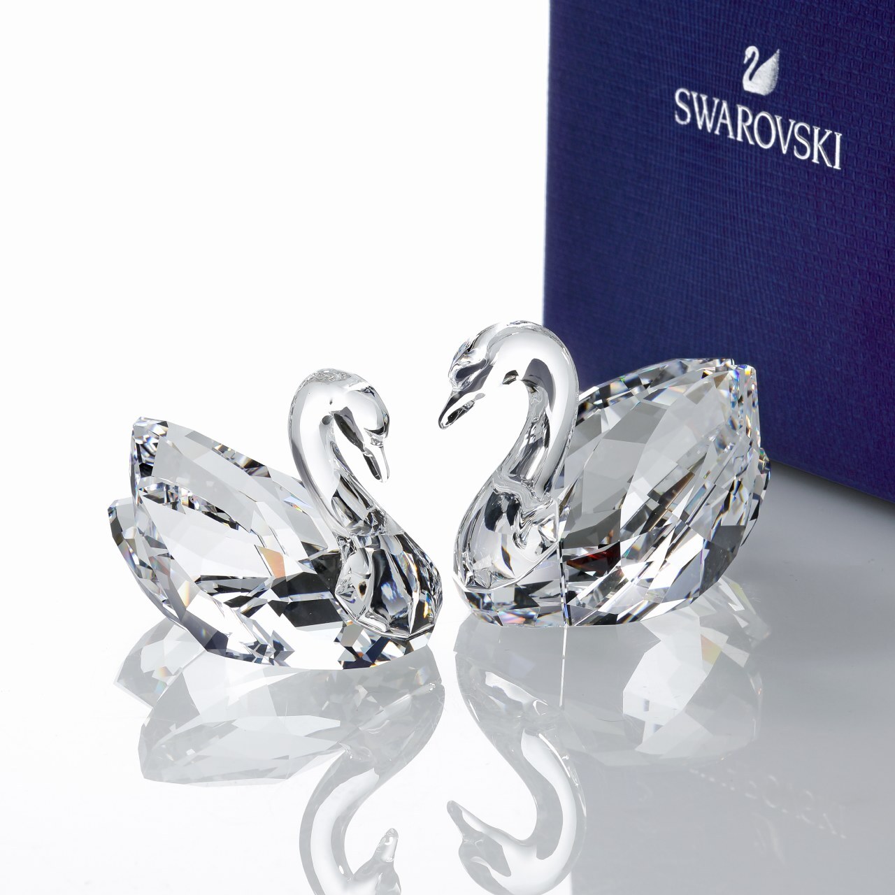 正規店入荷】【名入れ代込】SWAROVSKI スワロフスキー スワン 2羽