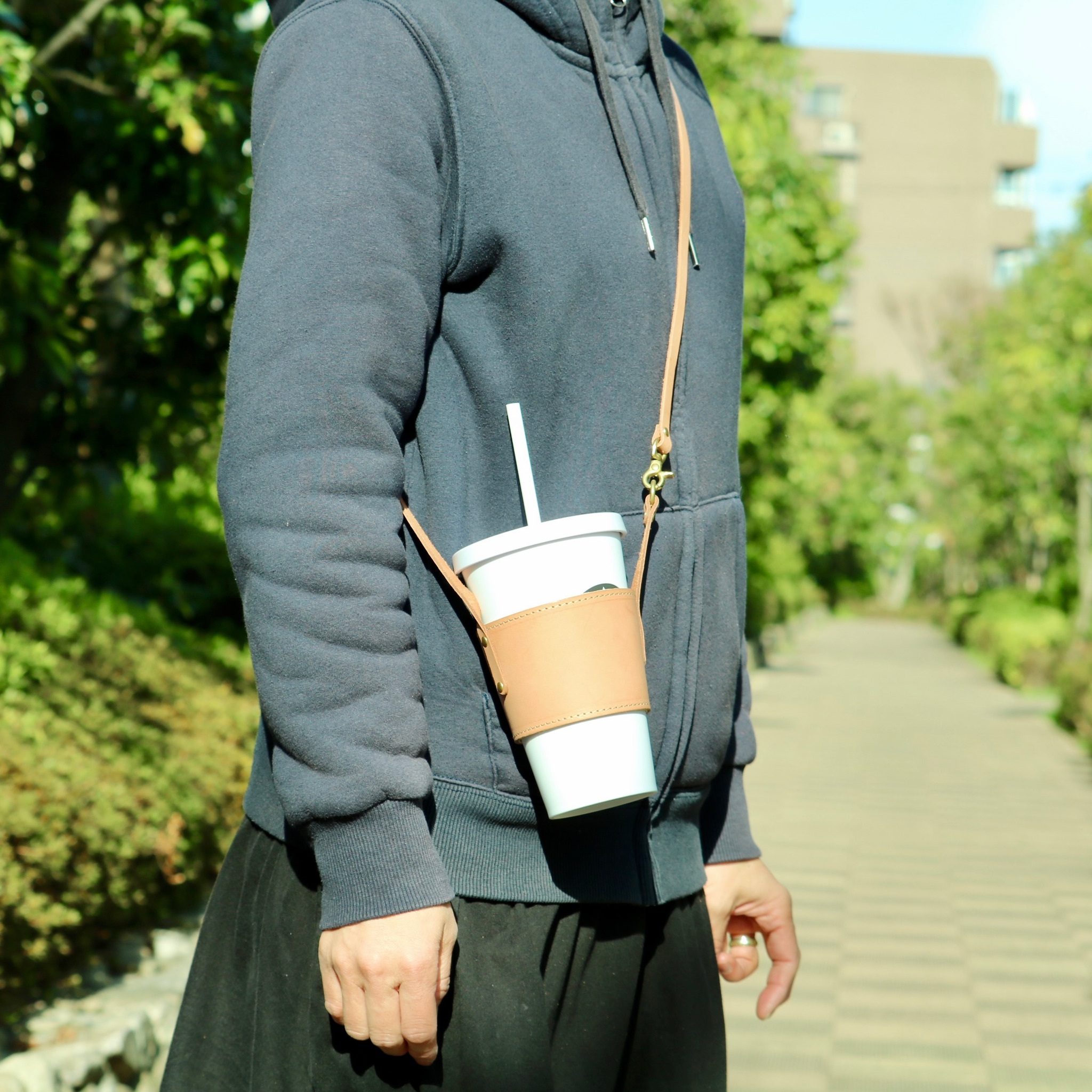 レザータンブラーホルダー インテリア雑貨 - 【SKLO】- プレゼント