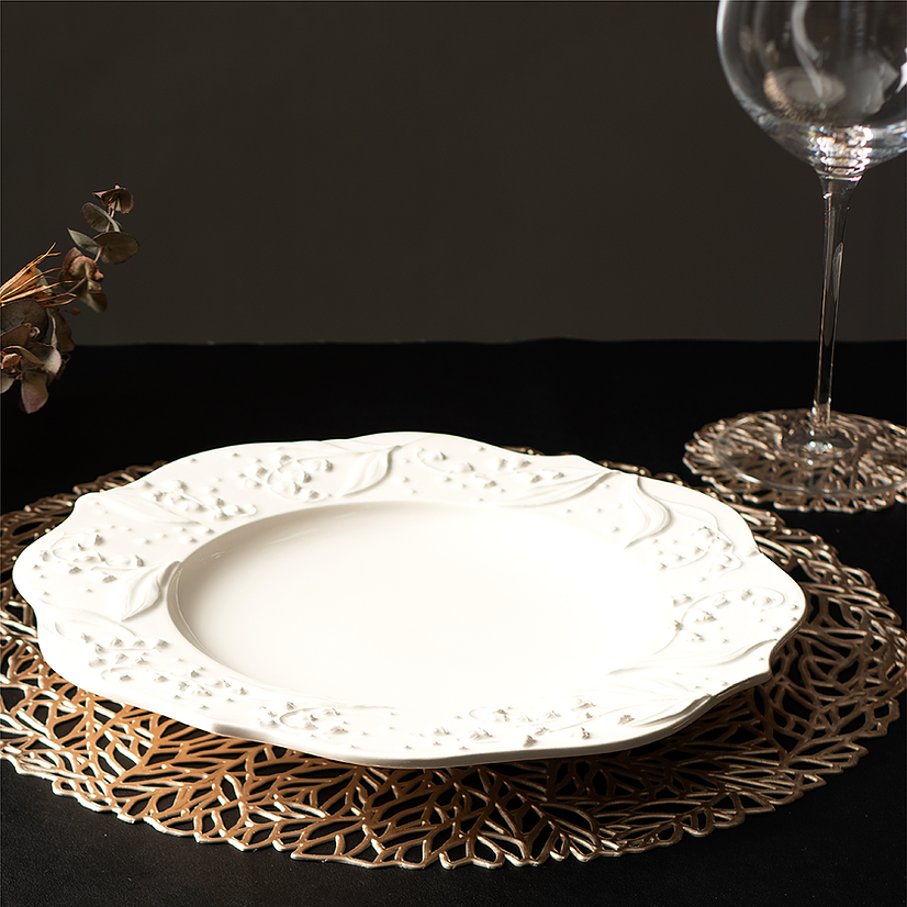 DIOR ディオール ディナープレート LilyDior 名入れ彫刻代込み