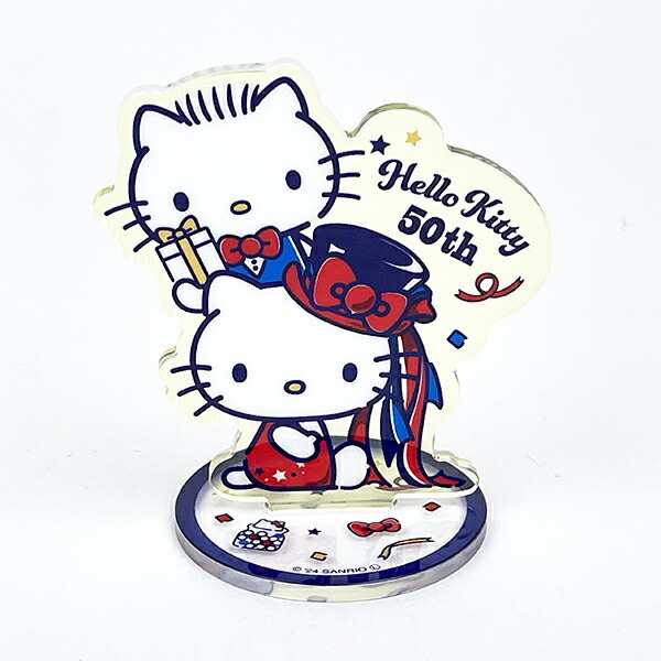 サンリオ ハローキティ 50周年 クリップ付きアクリルスタンド