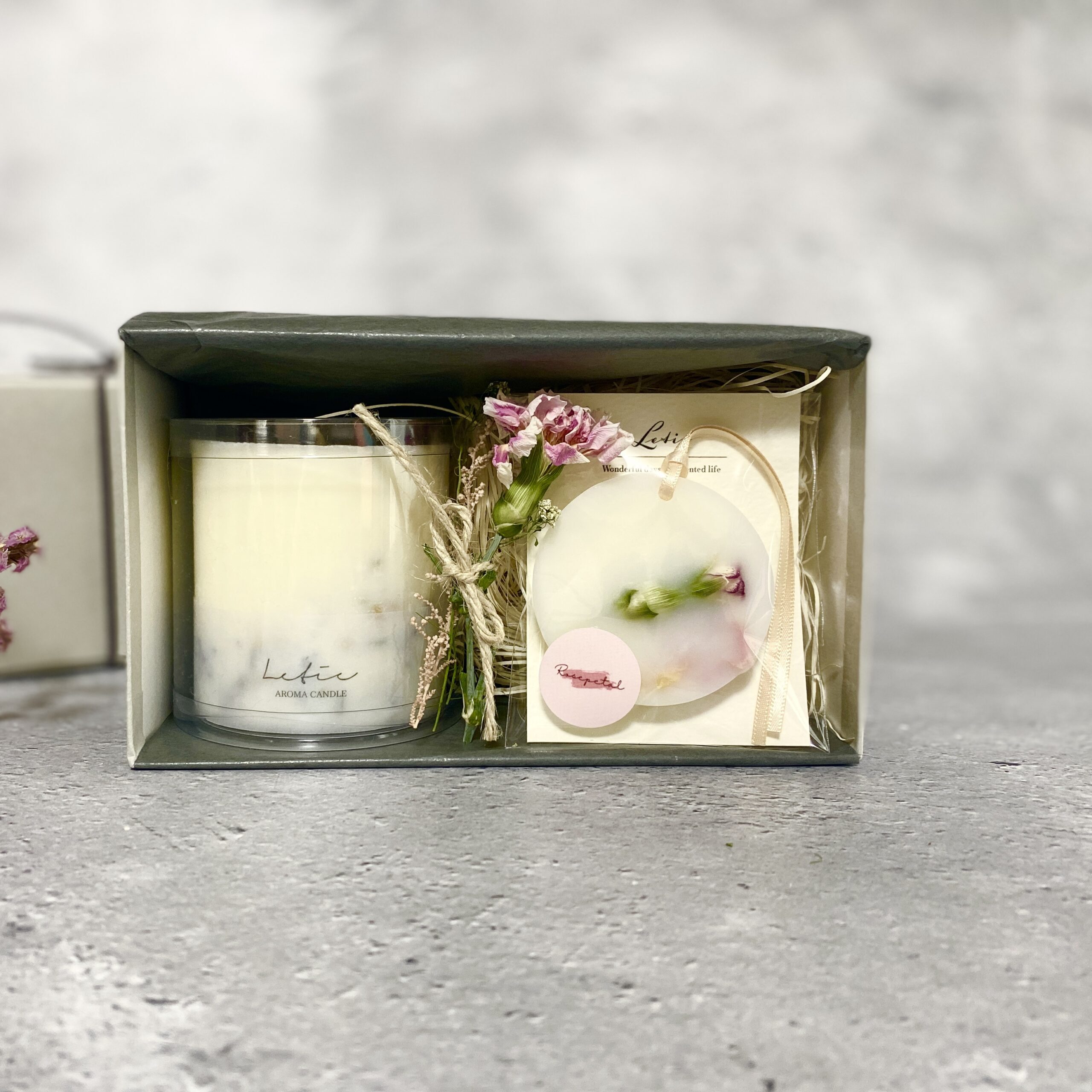 ボタニカルSOYアロマキャンドル・サシェセットS01 選べる3種類の香り