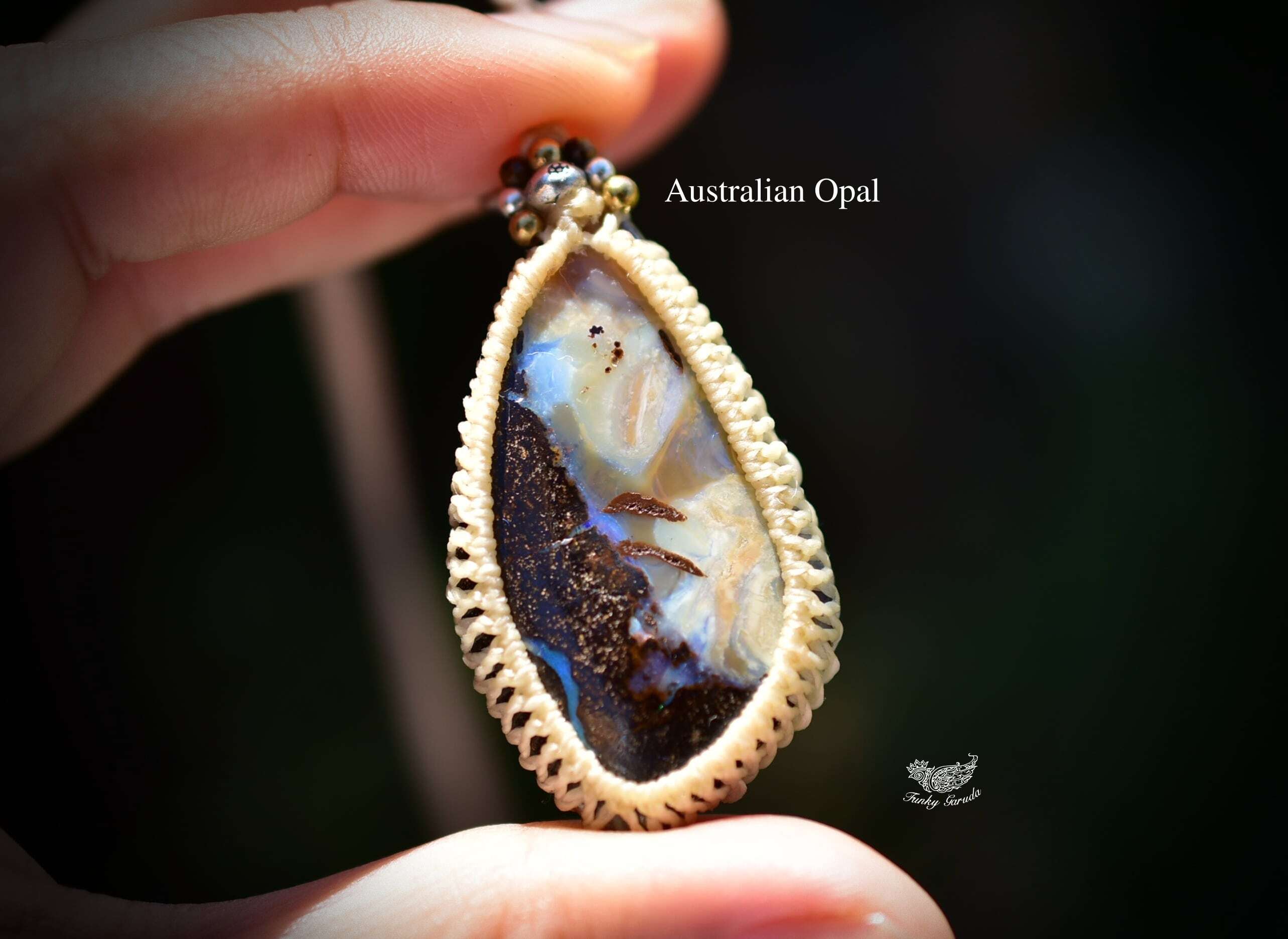 天然石】 【ハンドメイド】49ct大粒☆夢の海☆オーストラリア産