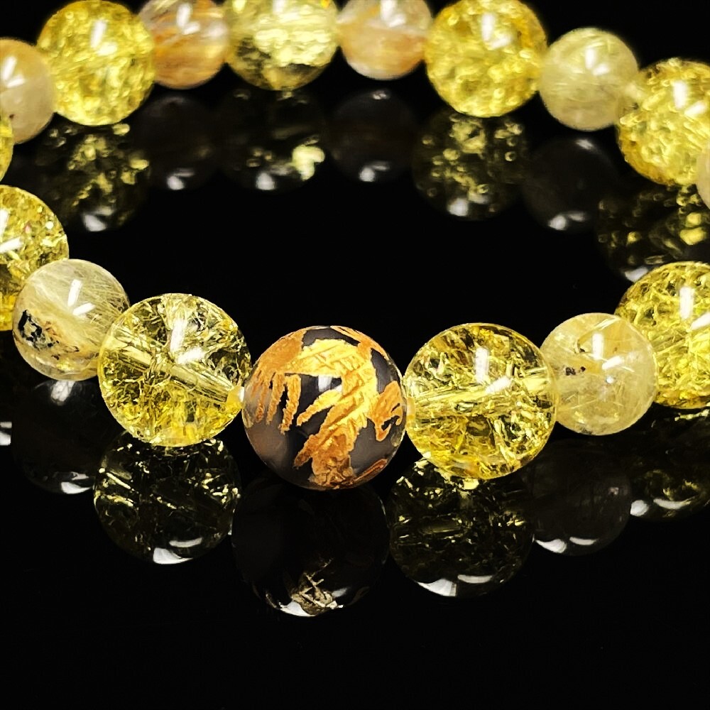 勝ち運を高めるならコレ!!］10ミリ 8ミリ 金彫皇帝龍 龍紋石 ドラゴン