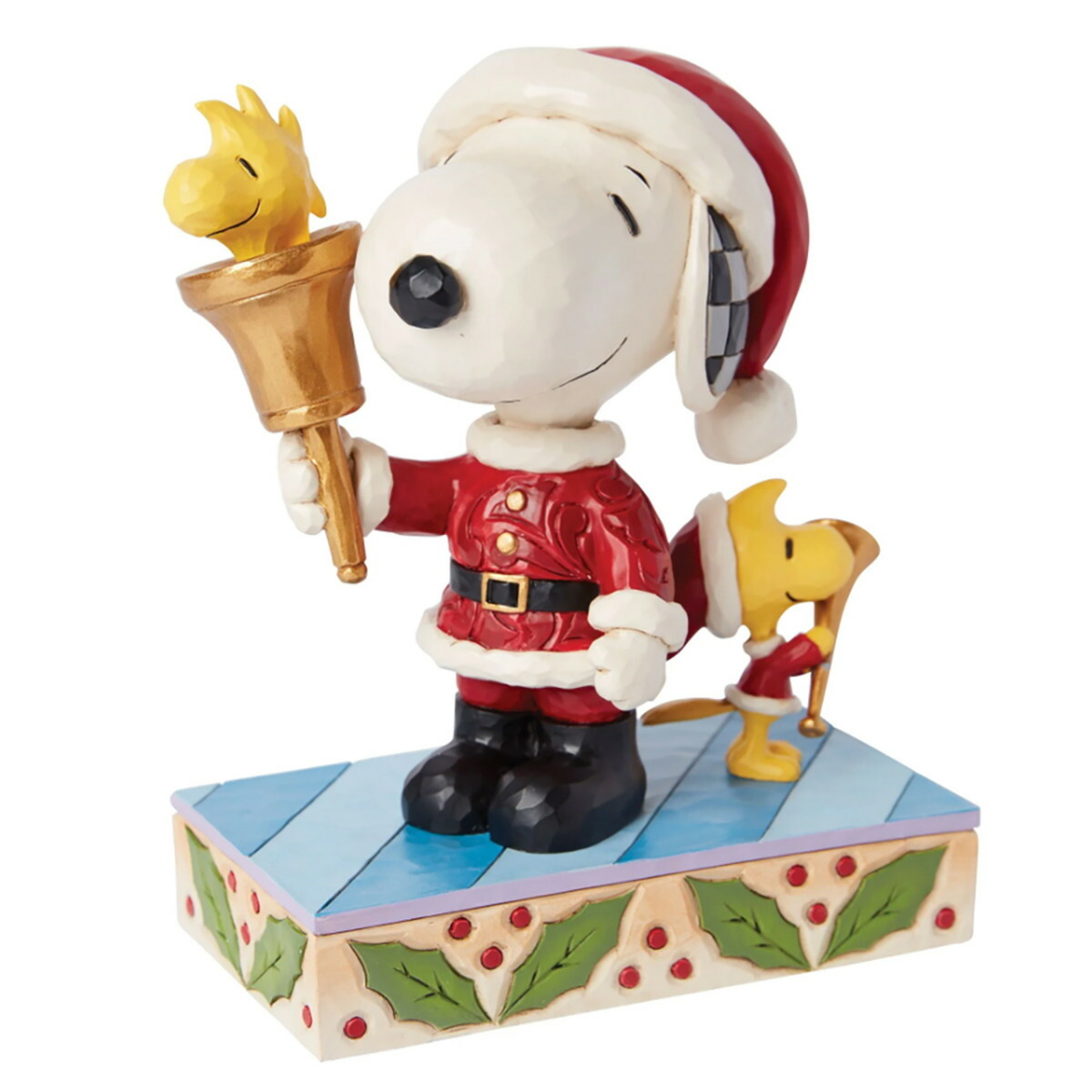 ジムショア Jim Shore スヌーピー ＆ ウッドストック サンタ 置物