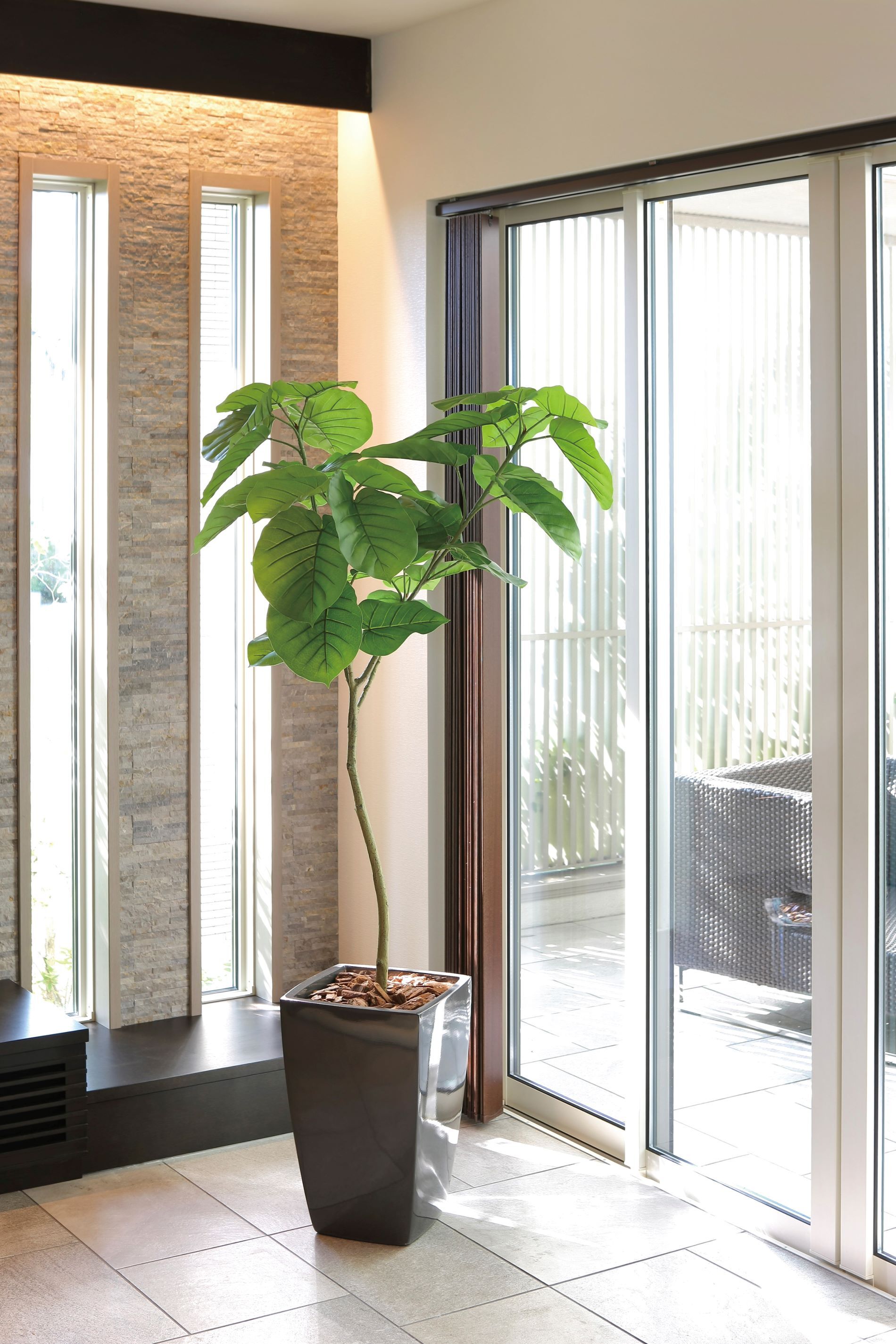 人工観葉植物 フェイクグリーン 【光触媒】 アーバンウンベラータ1.8m