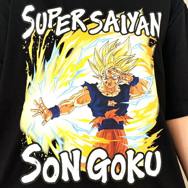 ドラゴンボール 超元気玉 Tシャツ(ブラック) 悟空 3Lサイズ アパレル