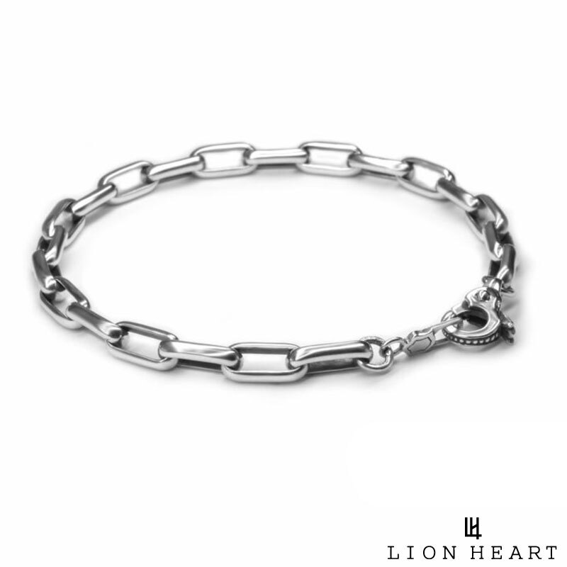 ライオンハート シルバーチェーンブレスレット シルバー925 メンズ