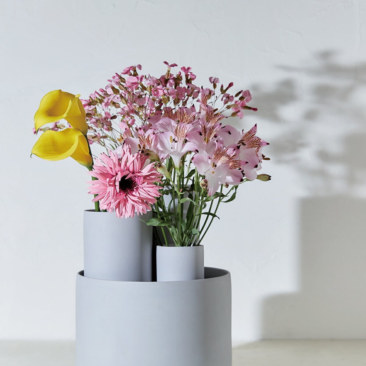 4サイズセット】陶器の花瓶 TAMAKI フラワーベース AYA アヤ ロング S