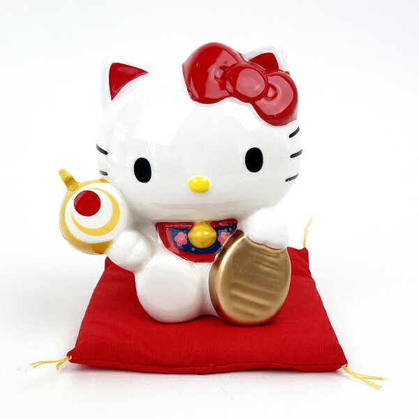 サンリオ ハローキティ 福招き 貯金箱 インテリア - 【パーフェクト