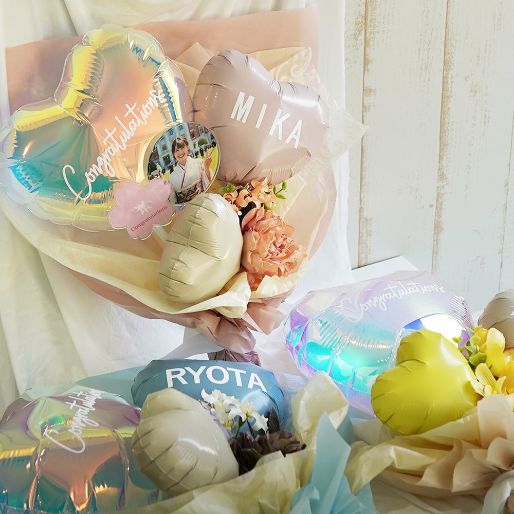 卒業式 フラワー バルーン ブーケ BA003】卒業式 花束 バルーン 高校生