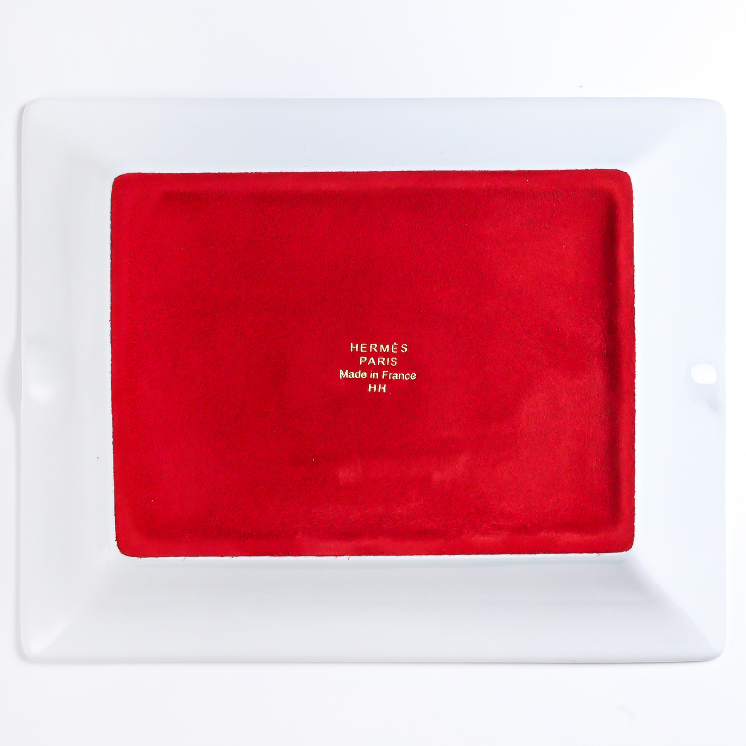 エルメス 灰皿 HERMES ガダルキヴィール レッド 11096P 20cm×16cm