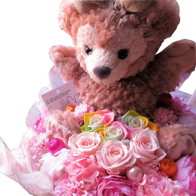 誕生日プレゼント 彼女 シェリーメイ ぬいぐるみ 花束風 レインボー
