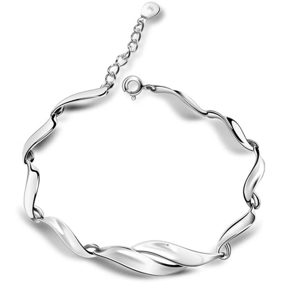 ブレスレット レディース/シンプル 波柄 ブレスレット/貝殻/プラチナ