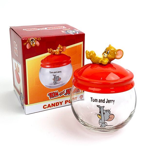 トムとジェリー キャンディポット ジェリー＆タフィー 保存容器 小物