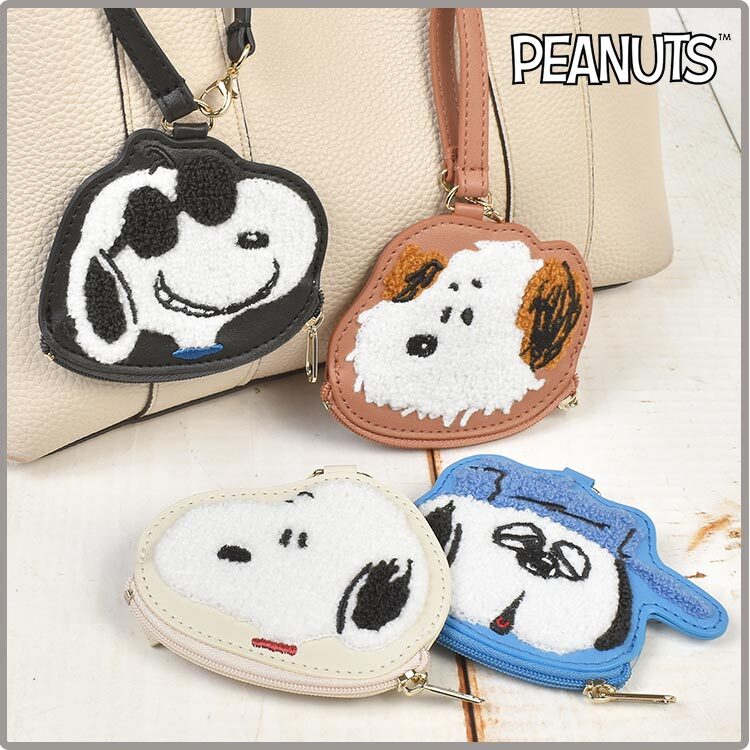 ミニポーチ スヌーピー ミッフィー ポーチ サガラ刺繍 コインケース