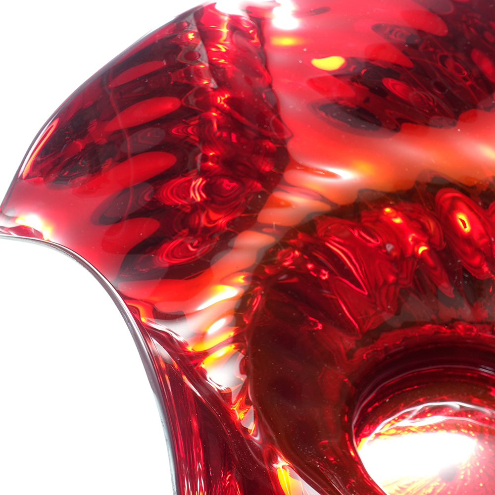 イタリア製 ベネチアングラス パピヨン 蝶 花器 ムラノガラス