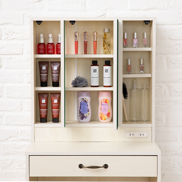 ドレッサー テーブル 三面鏡 三面鏡ドレッサー 化粧台 化粧 メイク